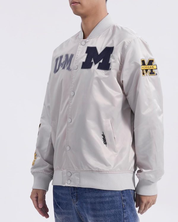 Men's College Classic Chenille Satin Jacket - Image 3