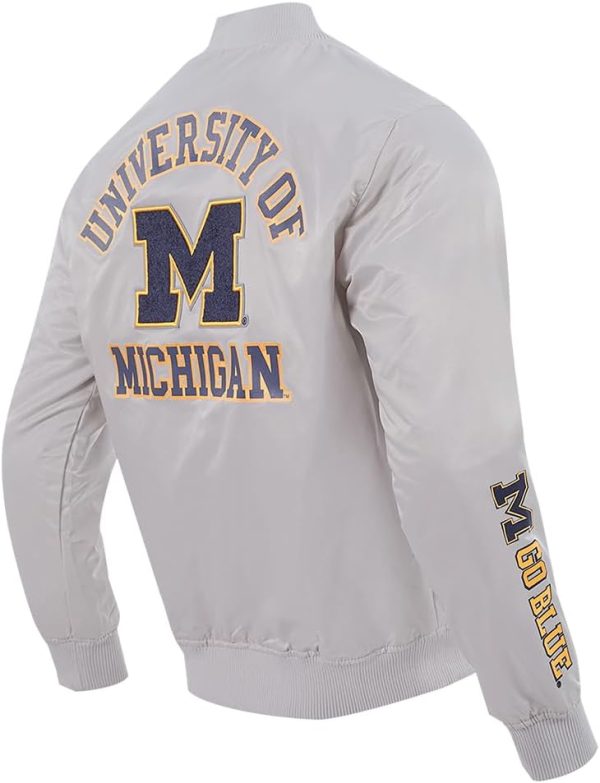 Men's College Classic Chenille Satin Jacket - Image 4