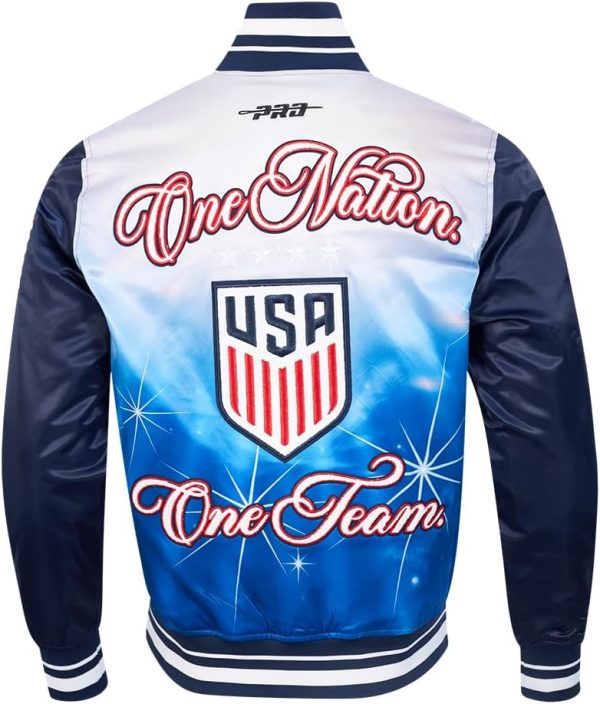 Men's Ussf Sublimated Satin Jacket - Image 2