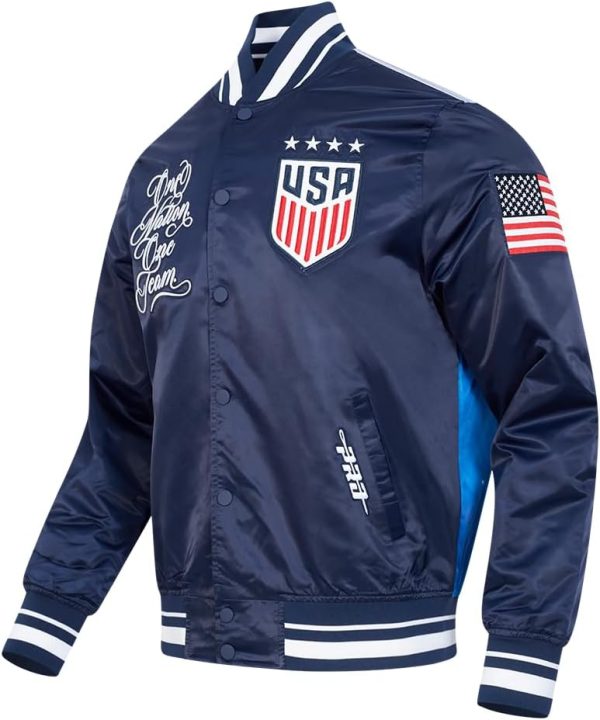 Men's Ussf Sublimated Satin Jacket - Image 3