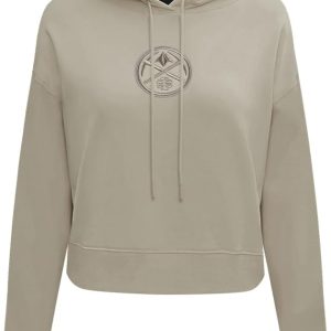 Womens NBA Neutral Cropped Pullover Hoodie