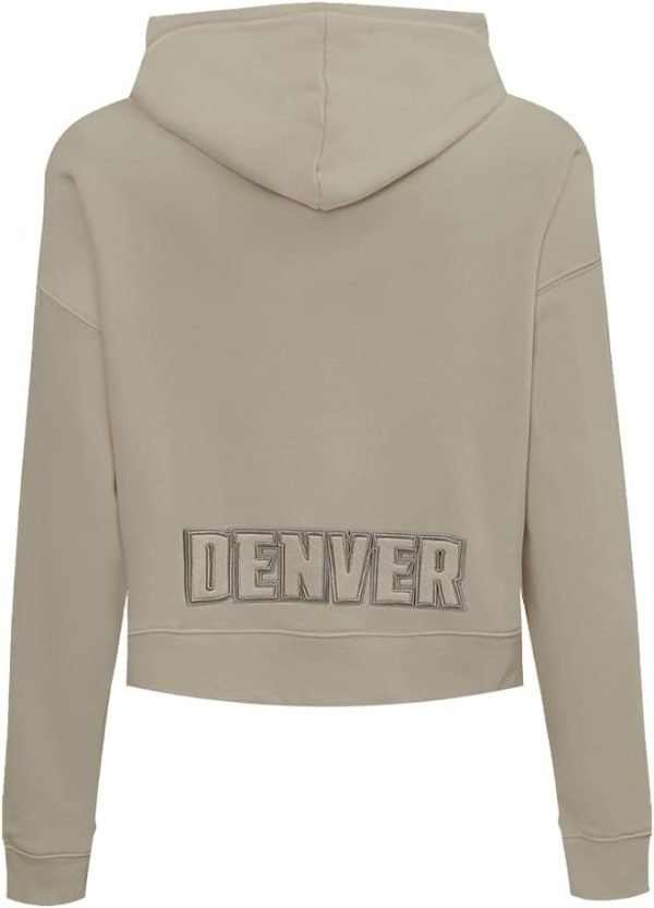 Womens NBA Neutral Cropped Pullover Hoodie - Image 2