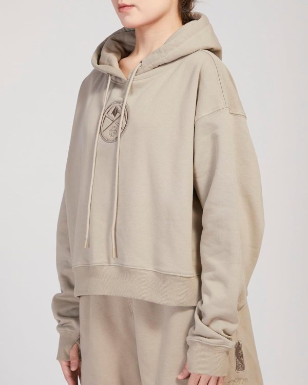 Womens NBA Neutral Cropped Pullover Hoodie - Image 4