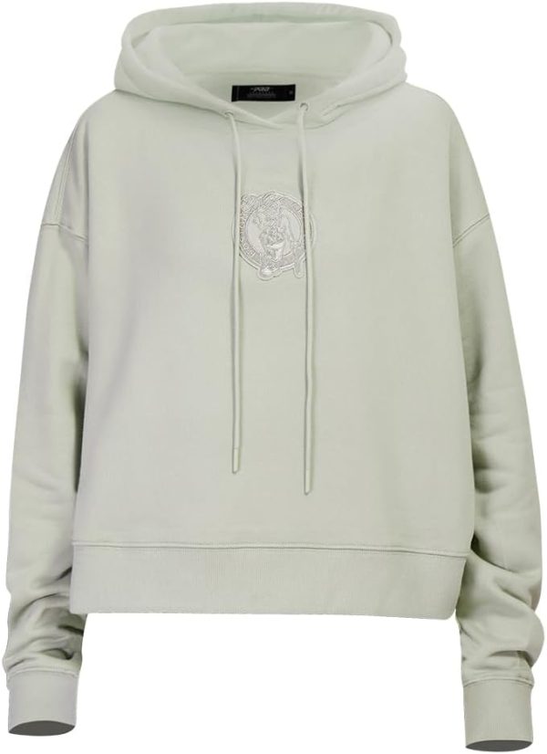 Womens NBA Neutral Cropped Pullover Hoodie - Image 7