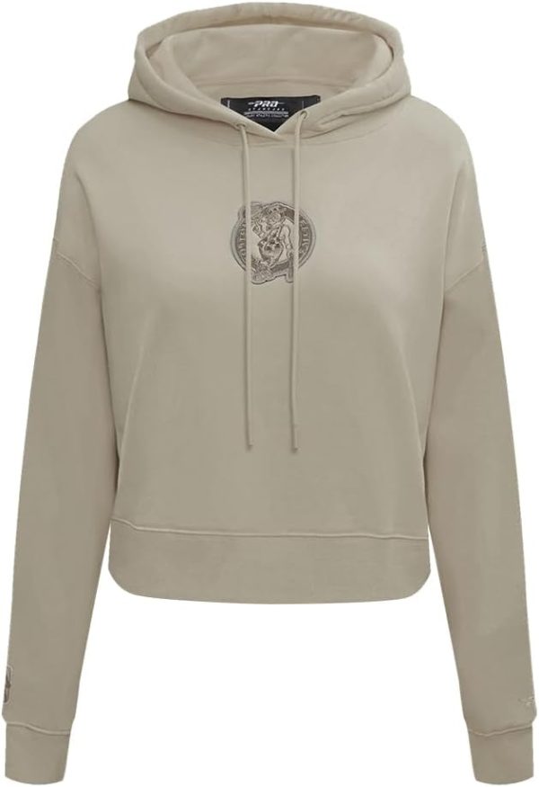 Womens NBA Neutral Cropped Pullover Hoodie - Image 11