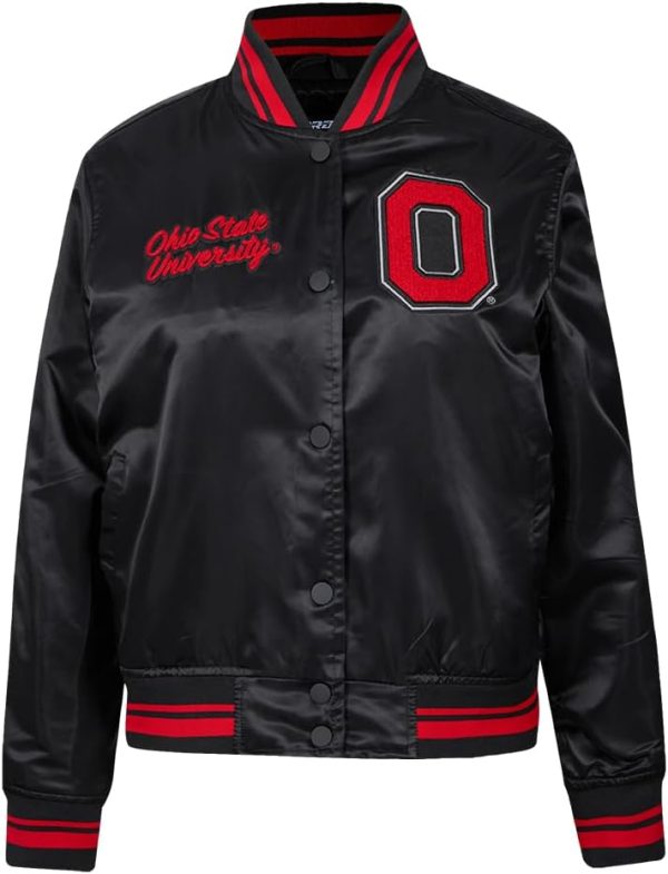 Womens College Classic Essentials Satin Jacket