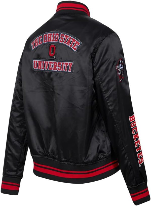 Womens College Classic Essentials Satin Jacket - Image 2
