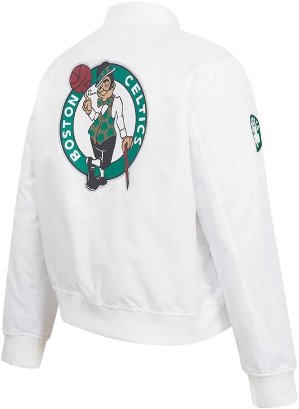 Womens NBA Classic Chenille Satin Jacket - Image 4