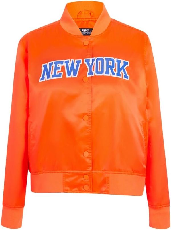 Womens NBA Classic Chenille Satin Jacket - Image 8