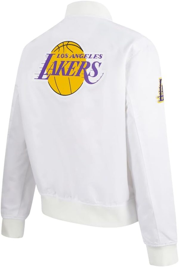 Womens NBA Classic Chenille Satin Jacket - Image 4
