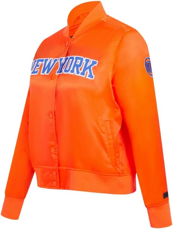 Womens NBA Classic Chenille Satin Jacket - Image 9