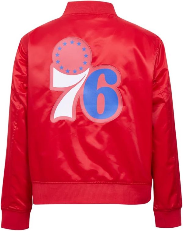 Womens NBA Classic Chenille Satin Jacket - Image 48