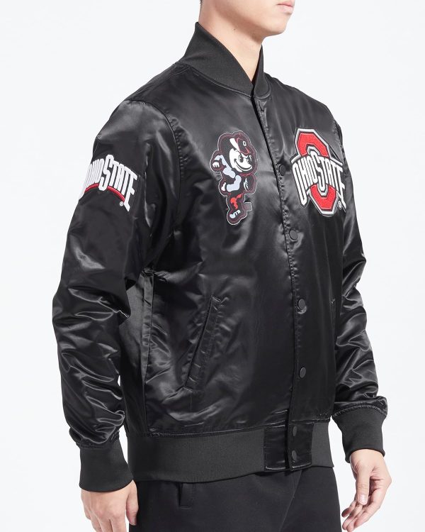 Men's College Classic Chenille Satin Jacket - Image 2